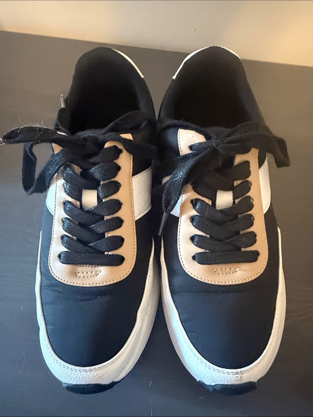 Dolce Vita Black and Tan BREELA Sneakers